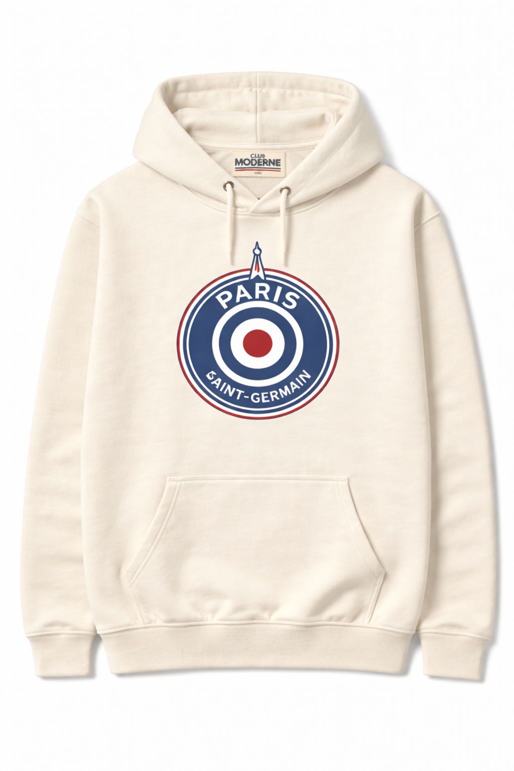 Paris Saint-Germain Cream Hoodie Crest