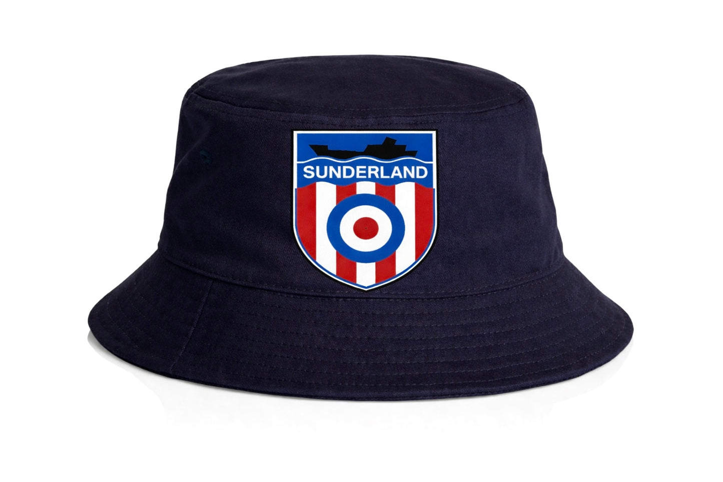 Sunderland Navy Bucket Hat Shield