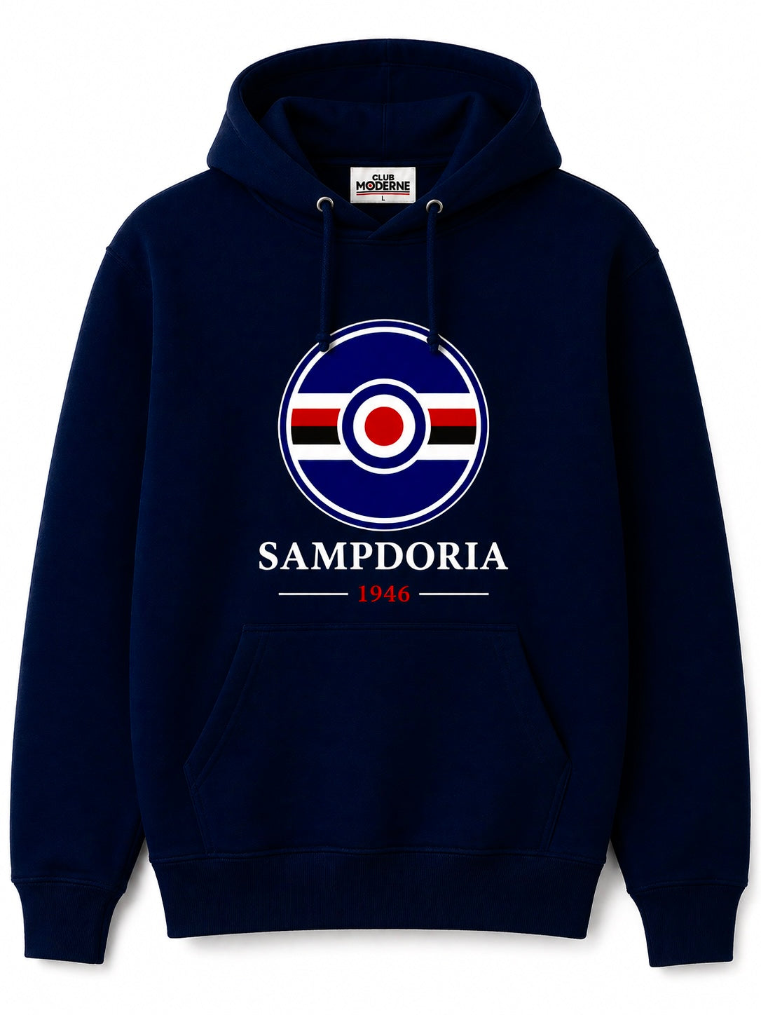 Sampdoria Navy Hoodie Crest