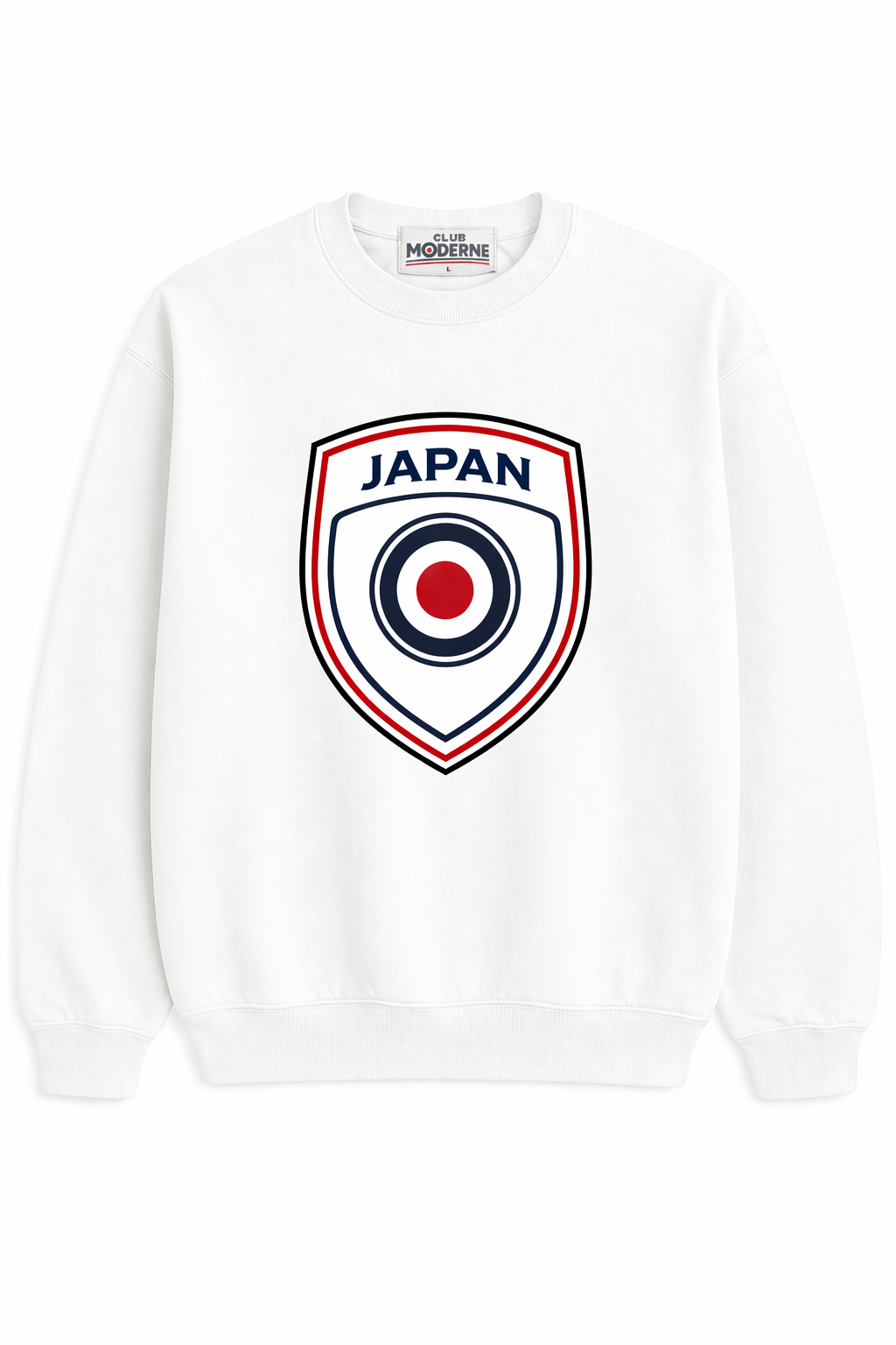 Japan White Sweatshirt Shield