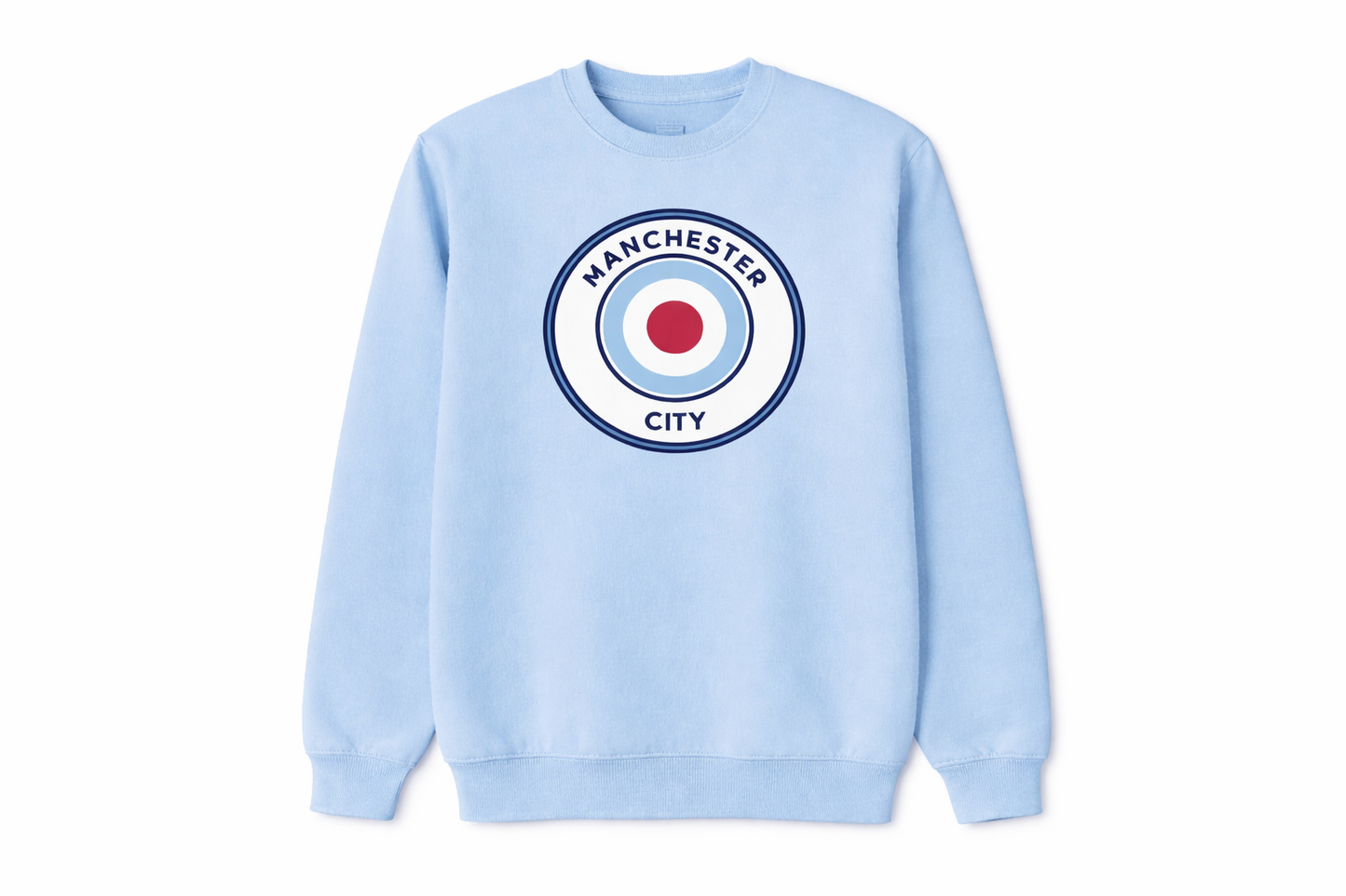 Manchester City Pastel Blue Sweatshirt Crest