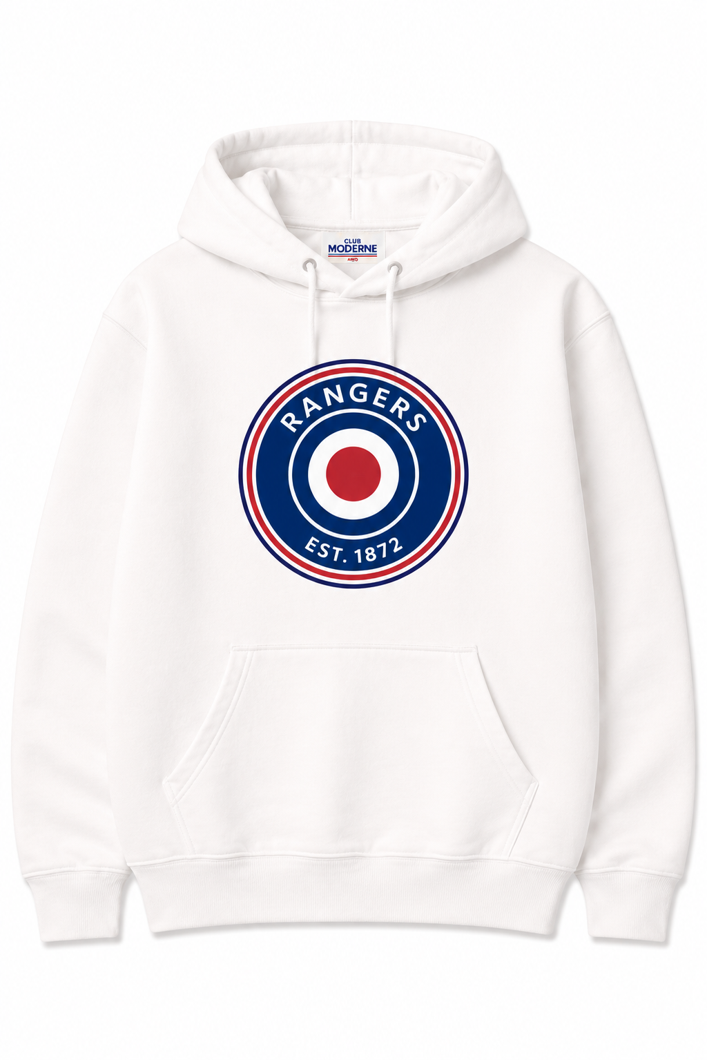 Rangers White Hoodie