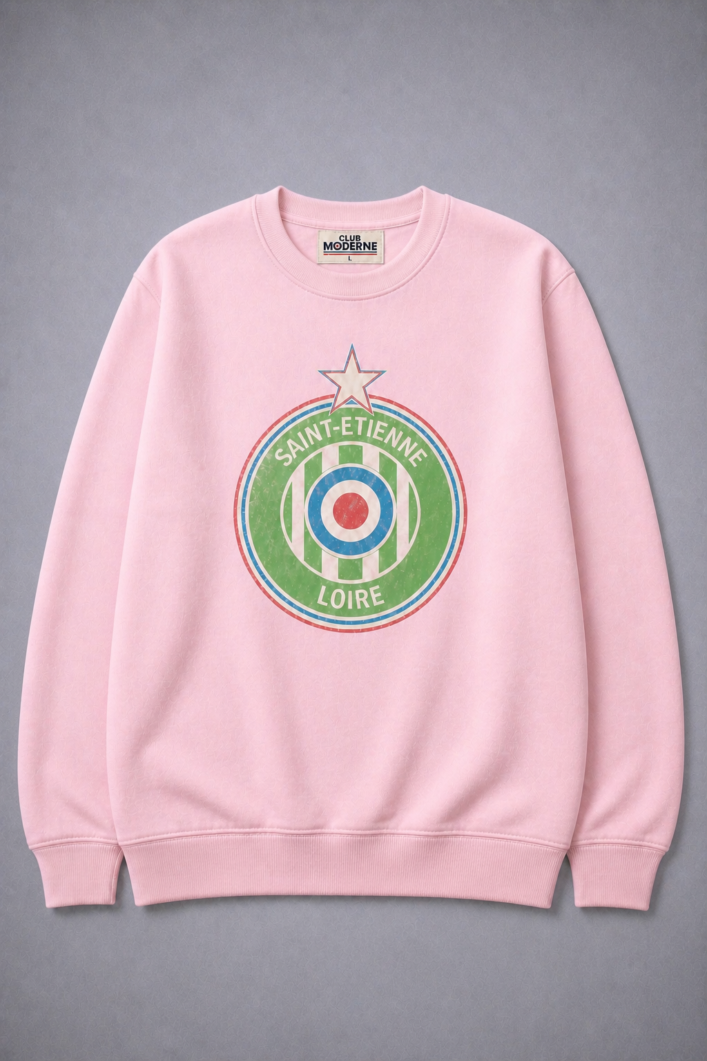 Saint-Etienne Loire Pink Sweatshirt Crest
