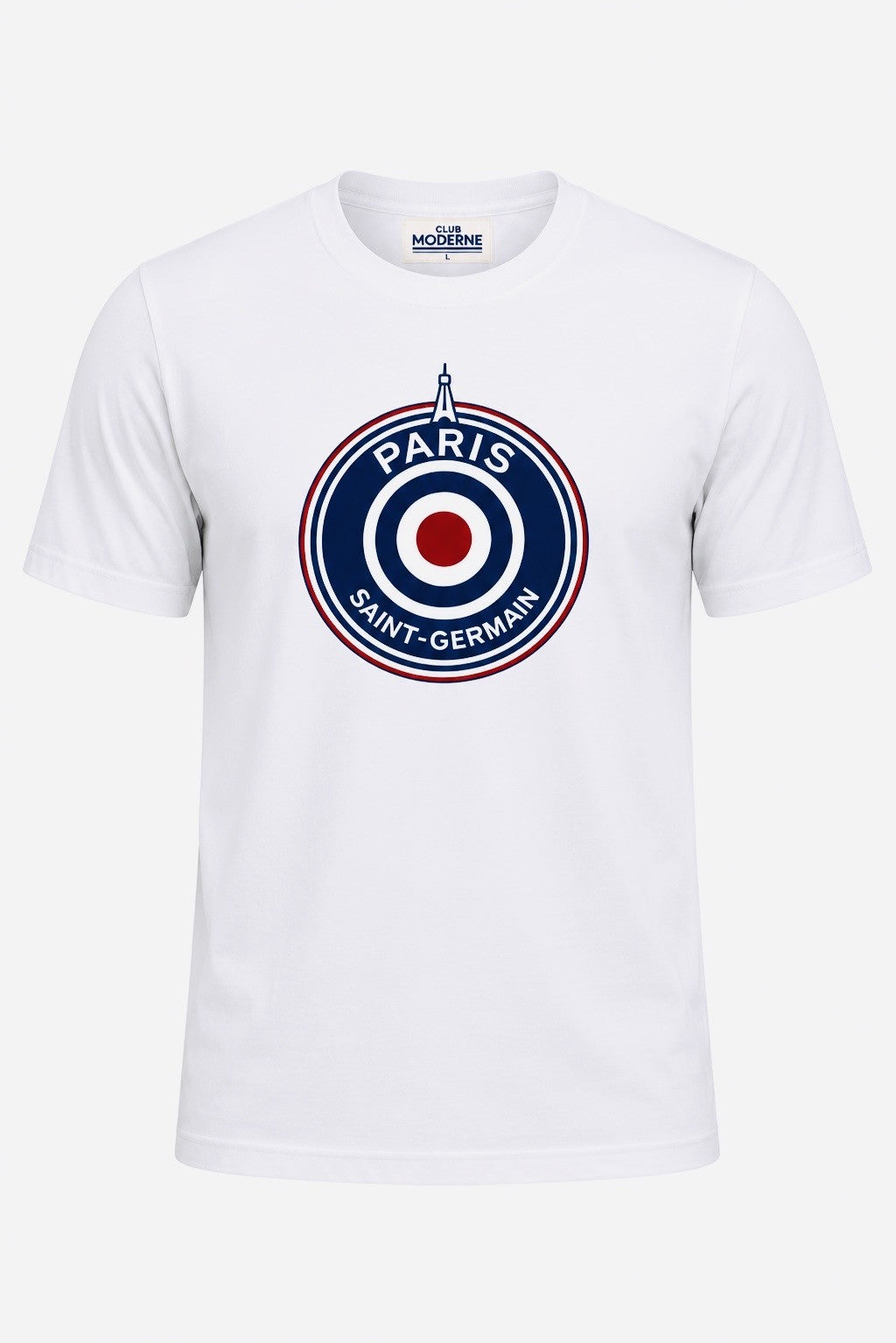 Paris Saint-Germain White T-shirt Crest