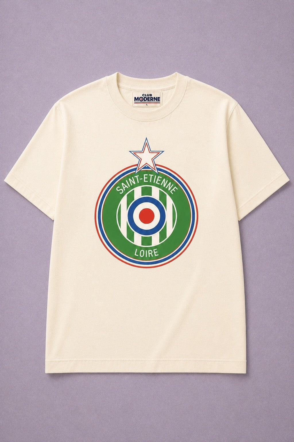 Saint-Etienne Loire Cream T-shirt Crest