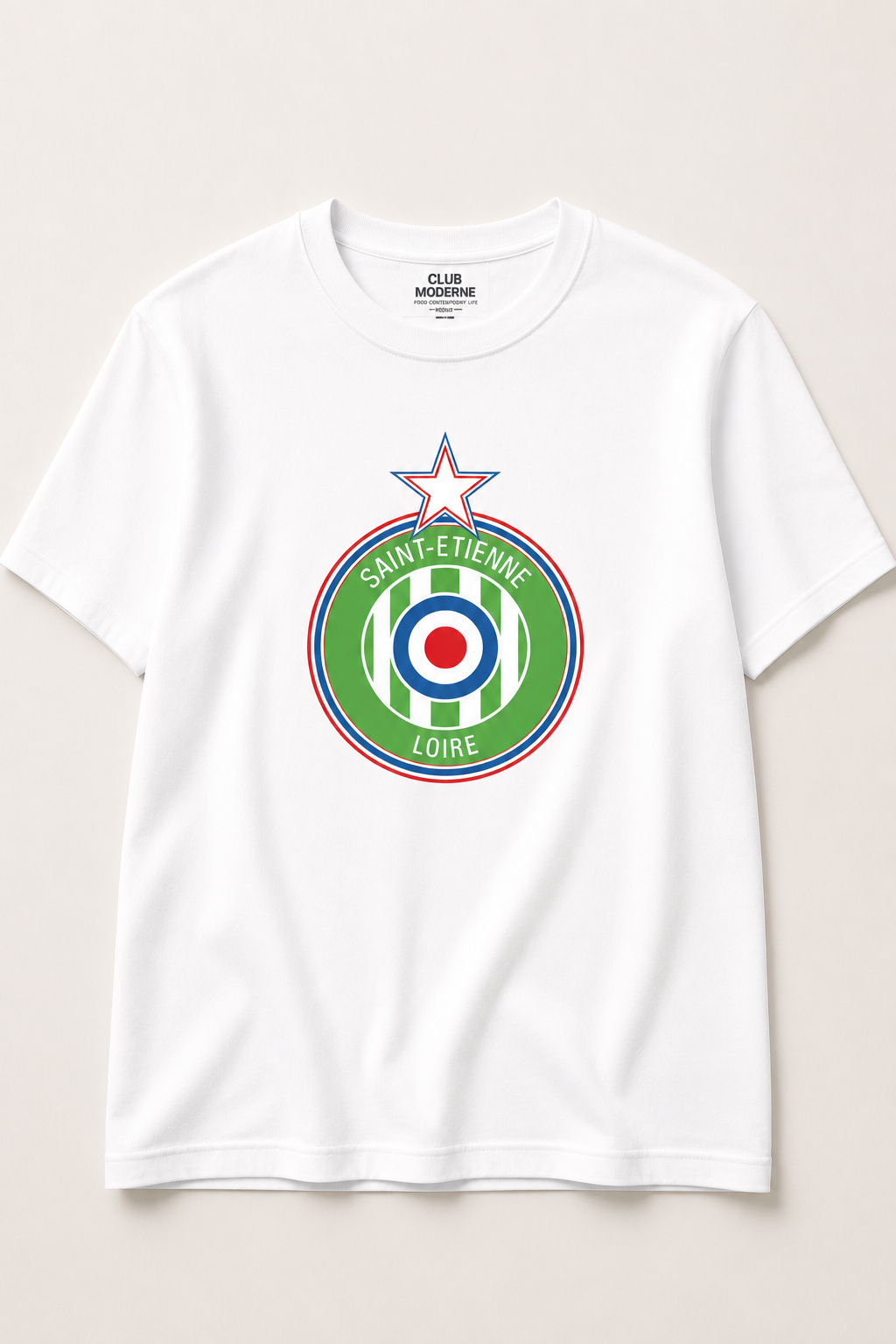 Saint-Etienne Loire White T-shirt Crest