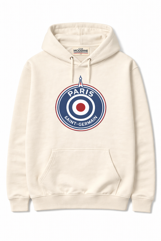 Paris Saint-Germain Cream Hoodie Crest