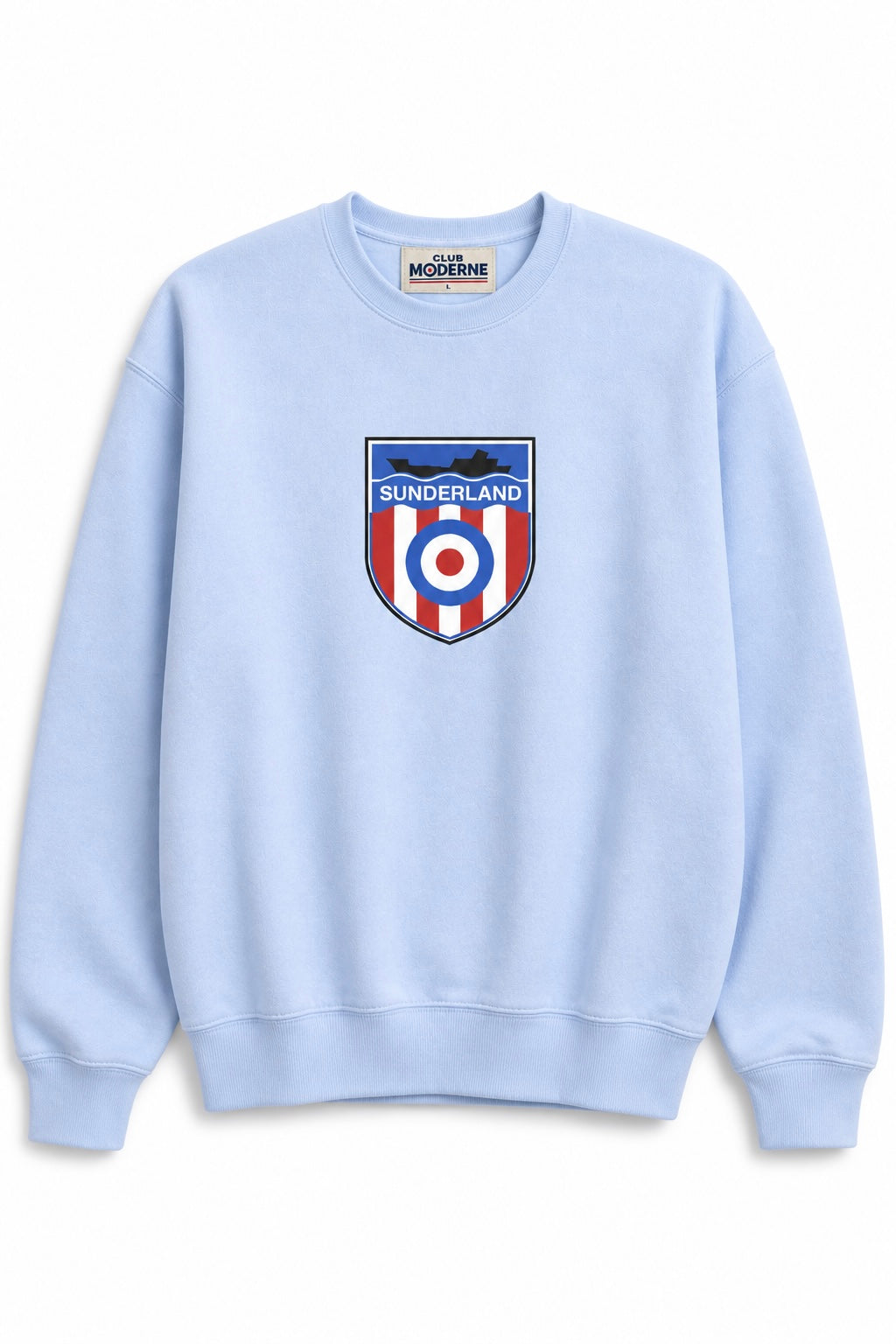 Sunderland Pastel Blue Sweatshirt Shield