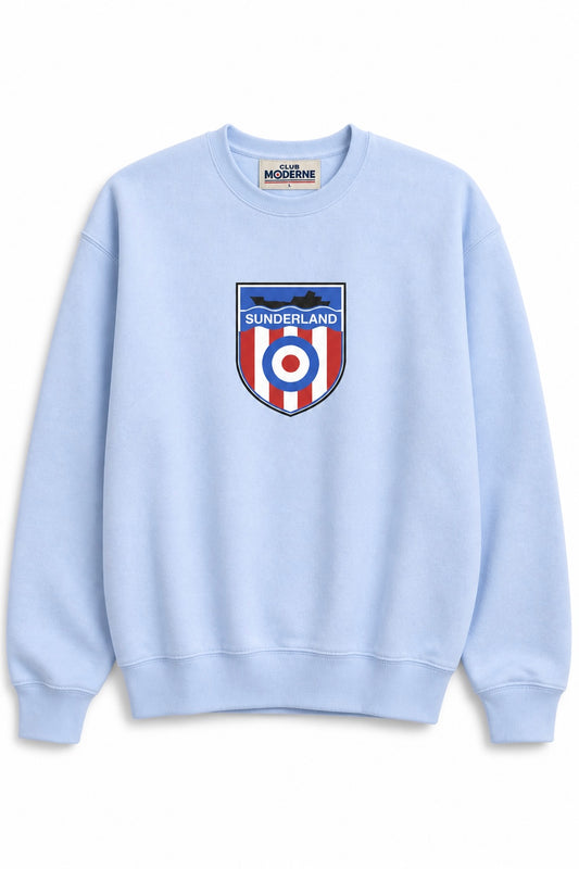 Sunderland Pastel Blue Sweatshirt Shield