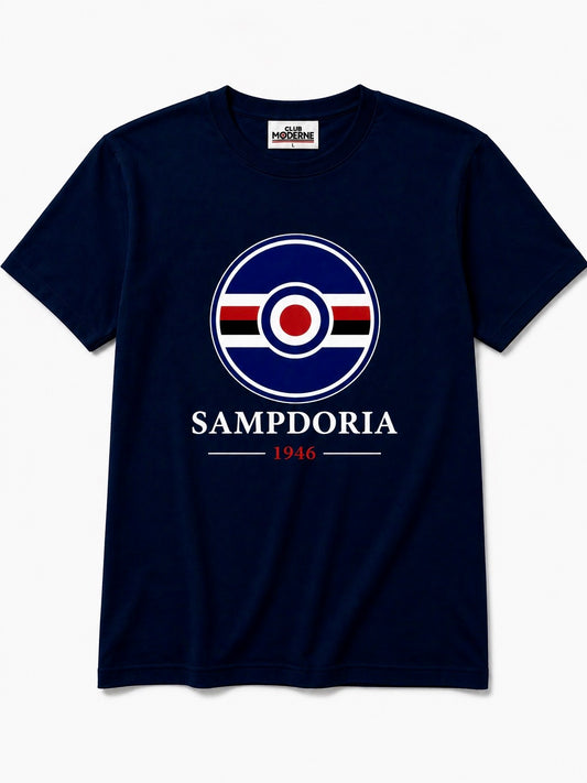 Sampdoria Navy T-shirt Crest