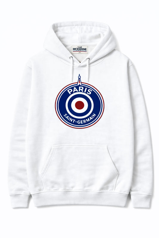 Paris Saint-Germain White Hoodie Crest