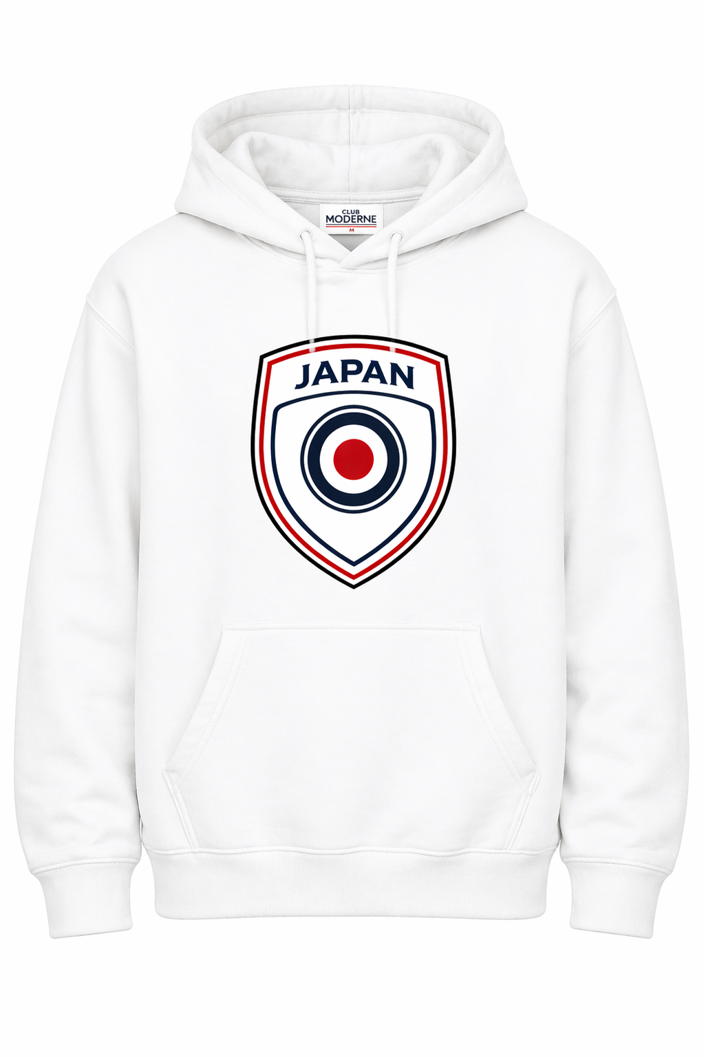 Japan White Hoodie Shield