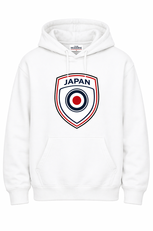 Japan White Hoodie Shield