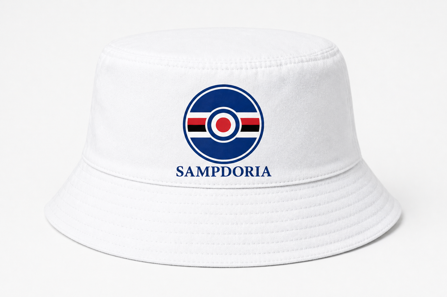 Sampdoria White Bucket Hat Crest