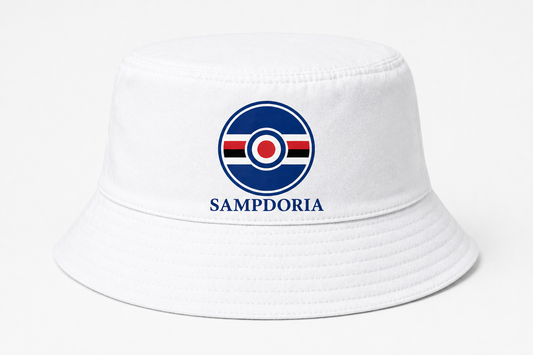 Sampdoria White Bucket Hat Crest