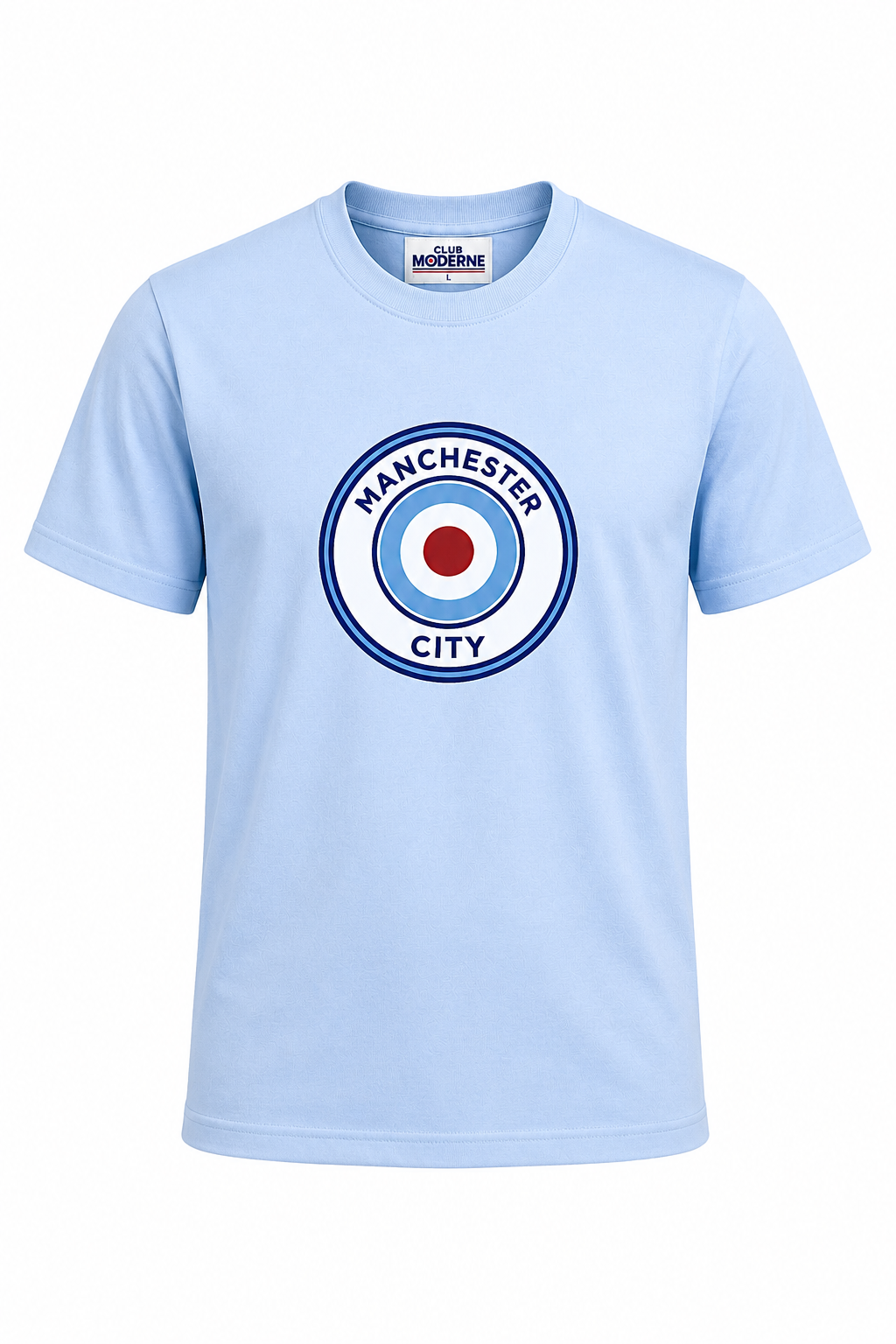 Manchester City Pastel Blue T-shirt Crest