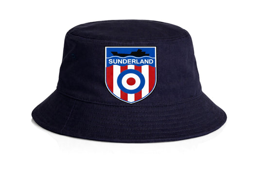 Sunderland Navy Bucket Hat Shield