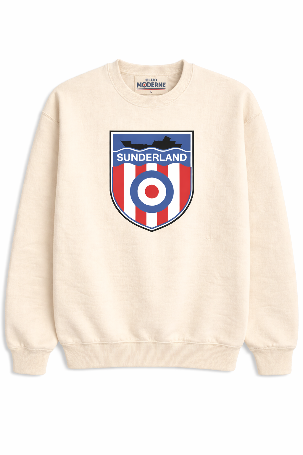 Sunderland Cream Sweatshirt Shield
