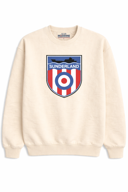 Sunderland Cream Sweatshirt Shield