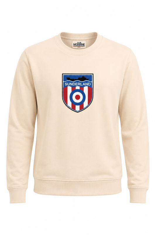 Sunderland Cream Sweatshirt Shield