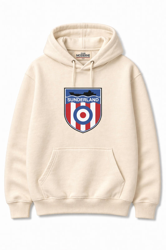 Sunderland Cream Hoodie Shield