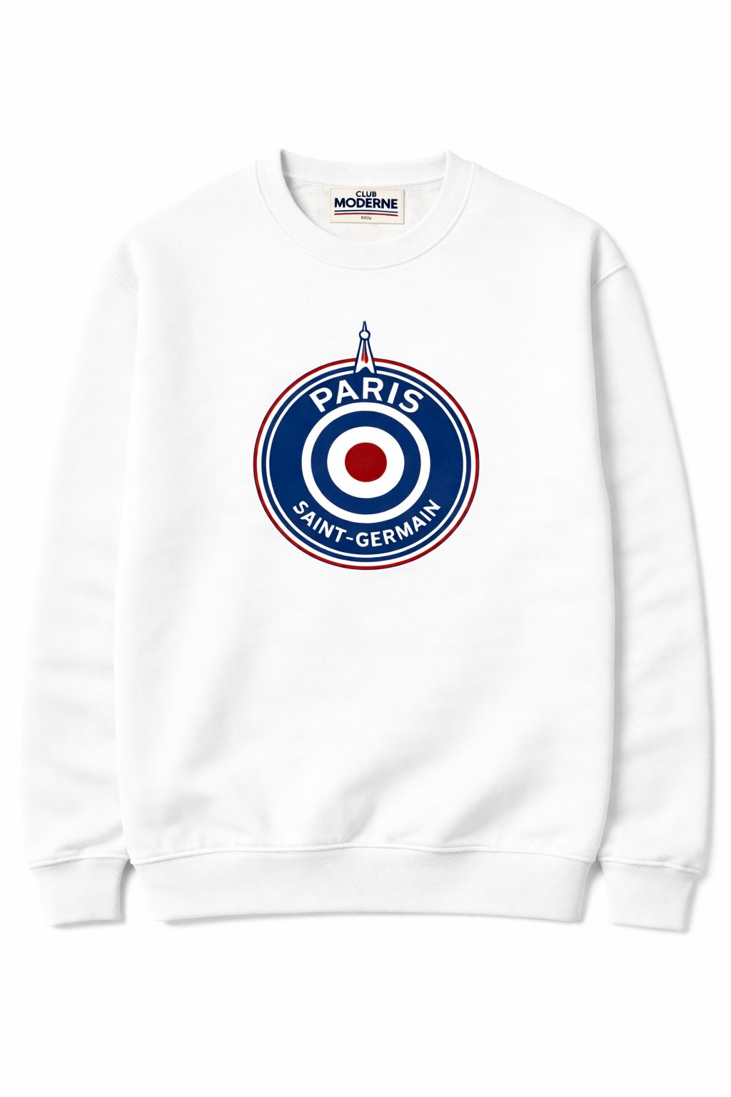 Paris Saint-Germain White Sweatshirt Crest