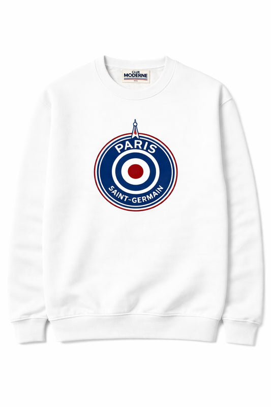 Paris Saint-Germain White Sweatshirt Crest