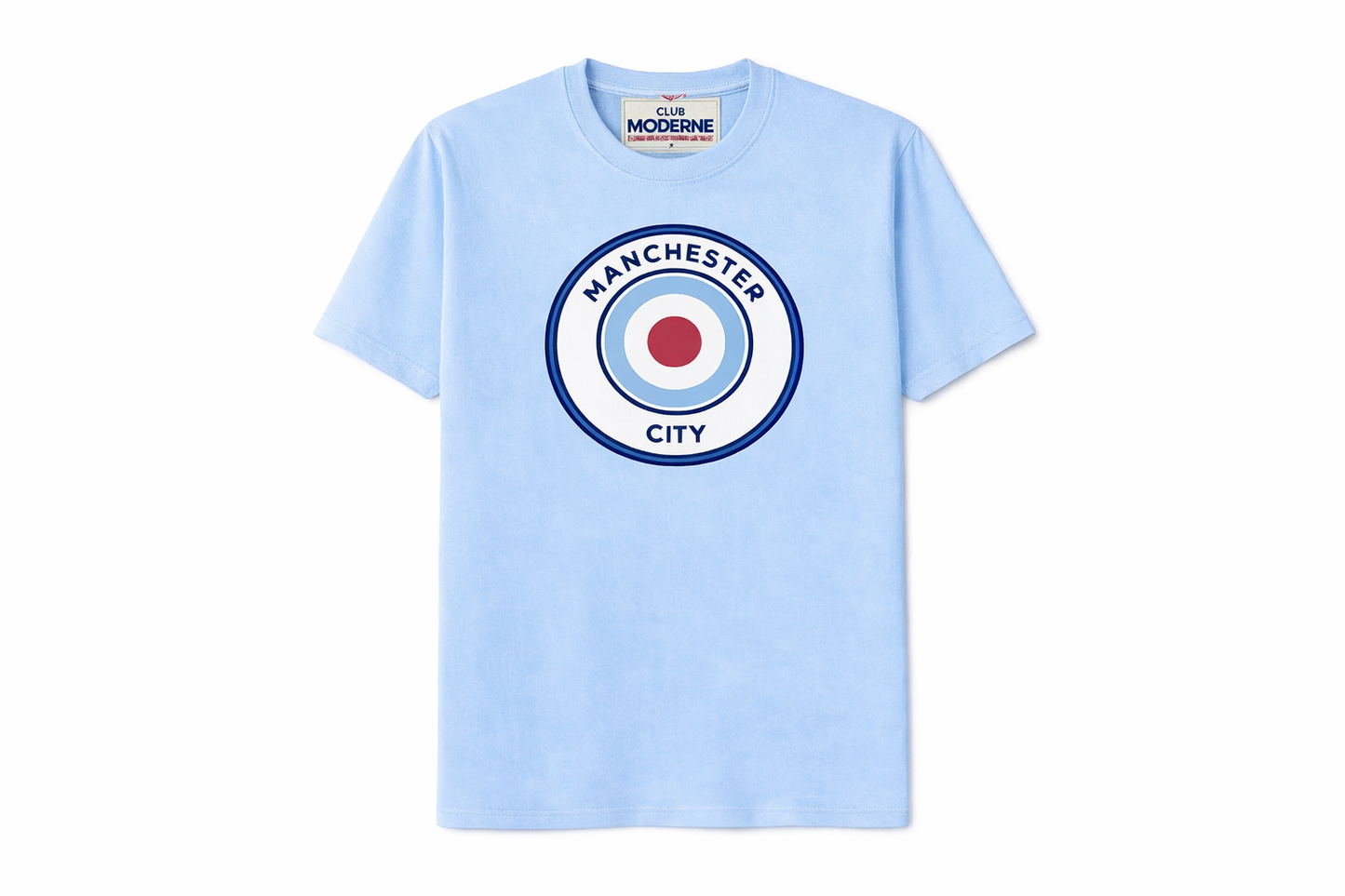 Manchester City Pastel Blue T-shirt Crest