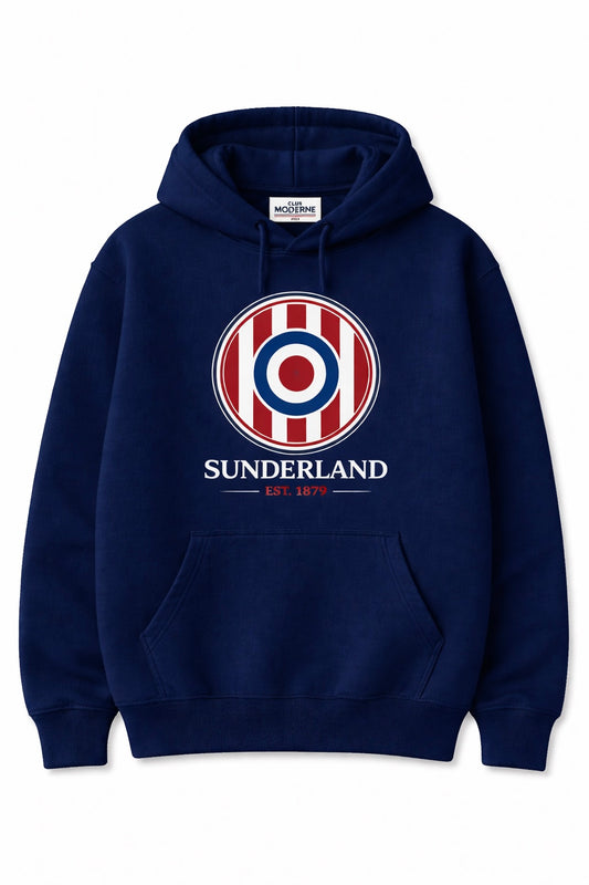 Sunderland Navy Blue Hoodie Crest
