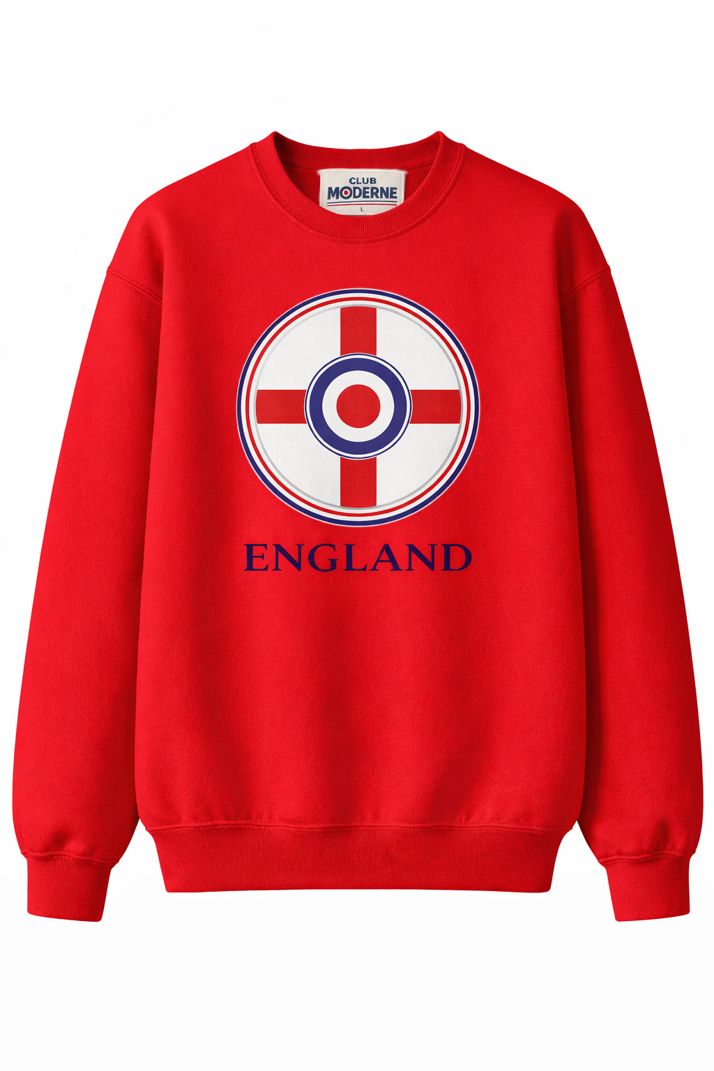 England Red Sweatshirt Crest