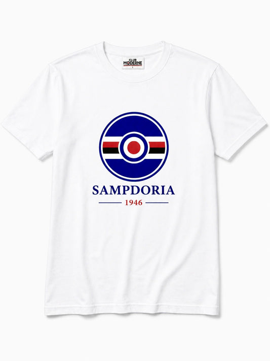 Sampdoria White T-shirt Crest