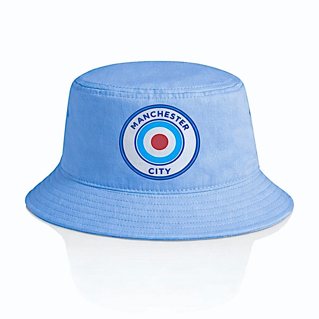 Manchester City Light Denim Bucket Hat Crest