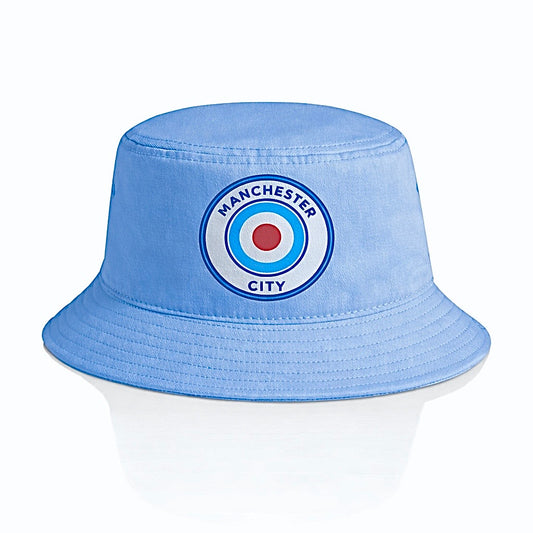 Manchester City Light Denim Bucket Hat Crest