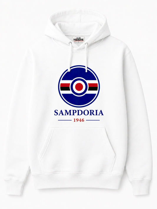 Sampdoria White Hoodie Crest
