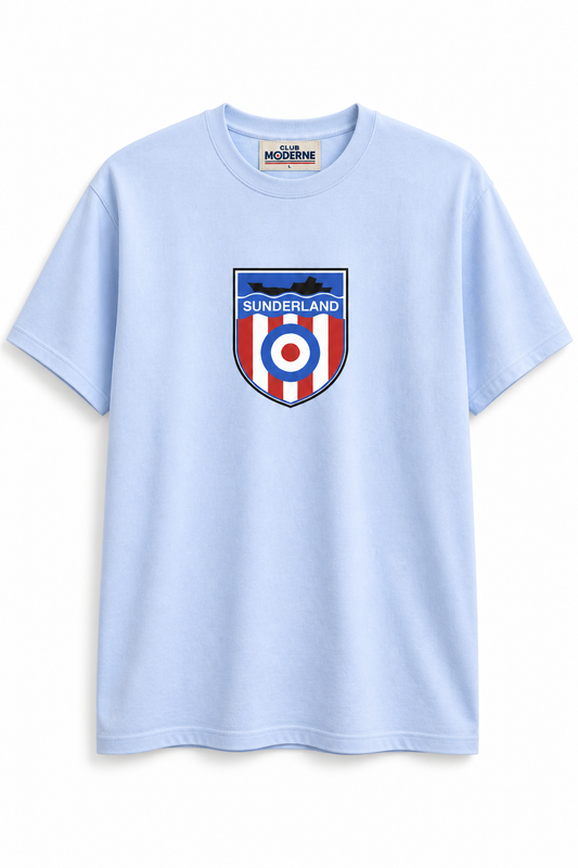 Sunderland Pastel Blue T-shirt Shield