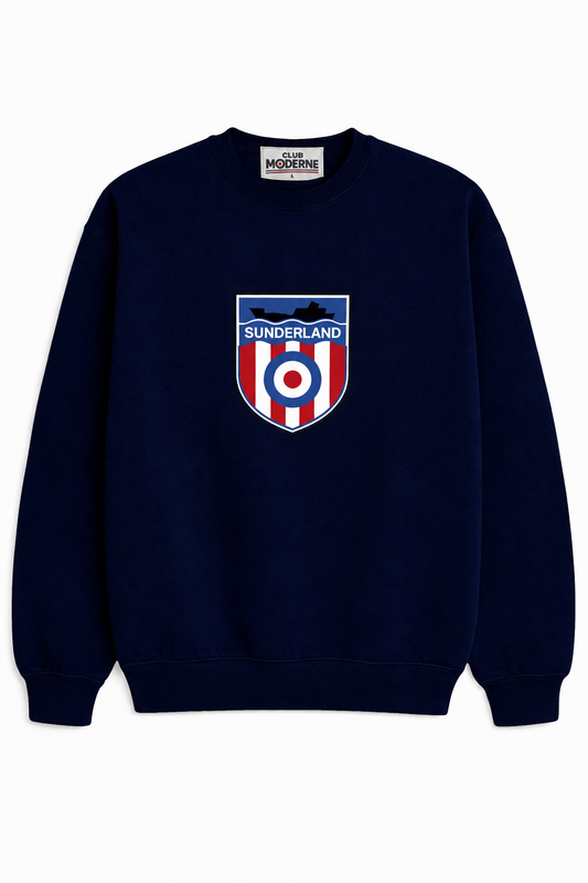 Sunderland Black Sweatshirt Shield