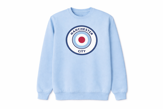 Manchester City Pastel Blue Sweatshirt Crest