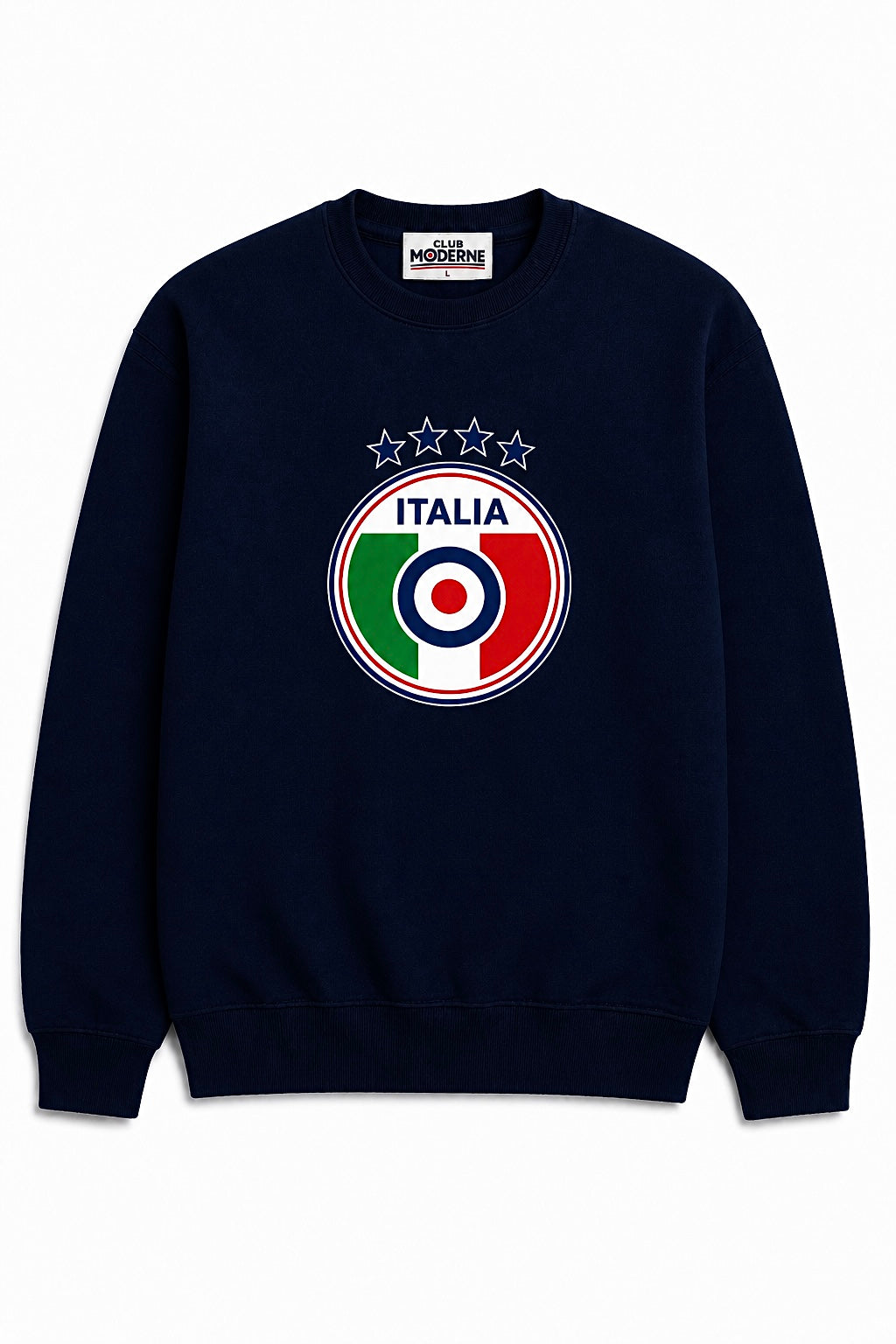 Italia  Navy Sweatshirt Crest
