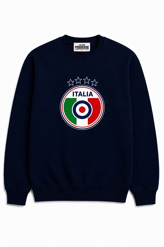 Italia  Navy Sweatshirt Crest
