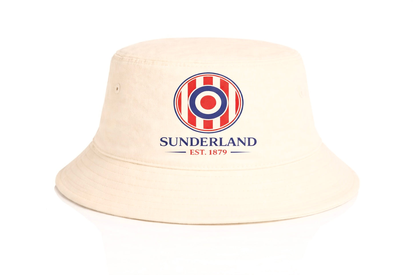 Sunderland Cream Bucket Hat Crest