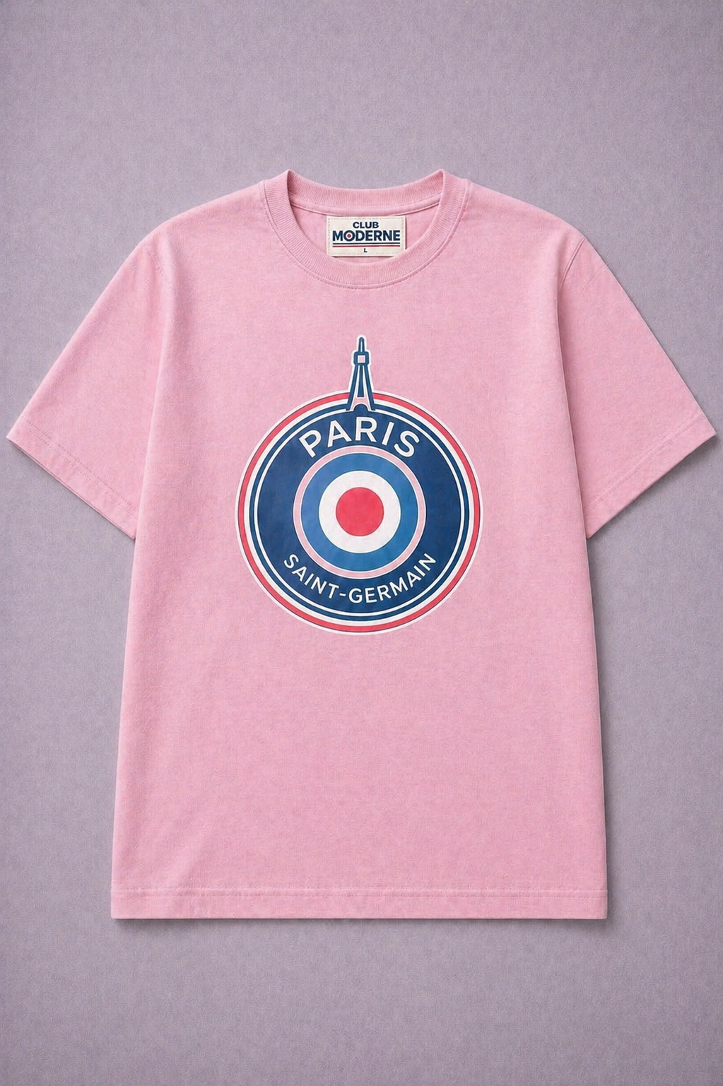Paris Saint-Germain Pink T-shirt Crest