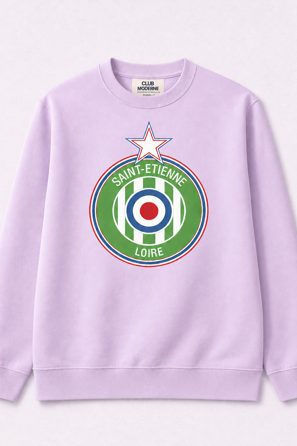 Saint-Etienne Loire Purple Sweatshirt Crest