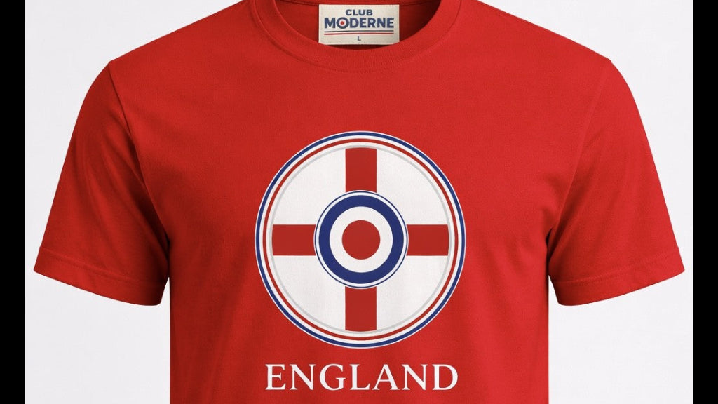 England Red T-Shirt Crest