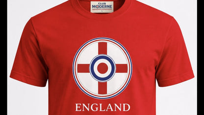 England Red T-Shirt Crest