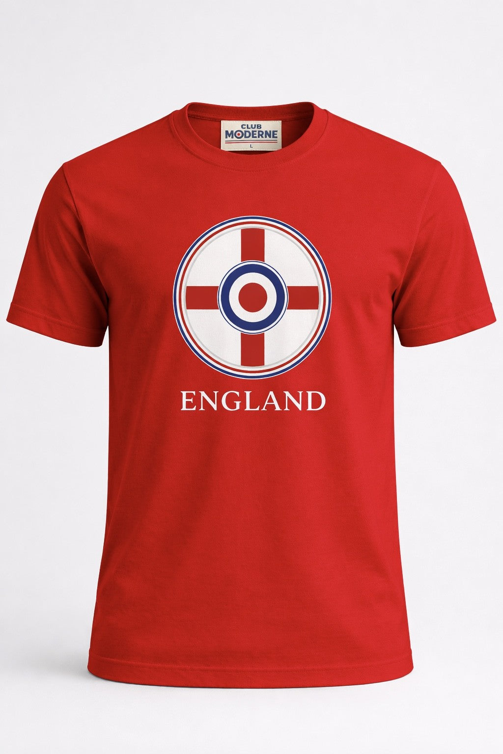 England Red T-Shirt Crest