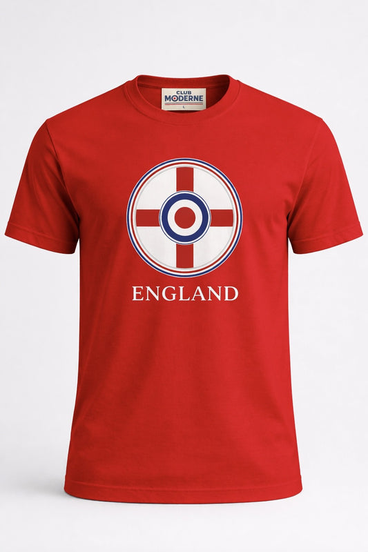 England Red T-Shirt Crest