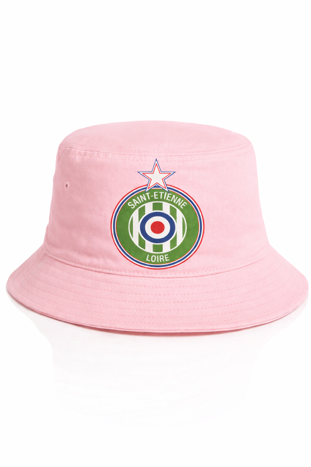 Saint-Etienne Loire Pink Bucket Hat Crest
