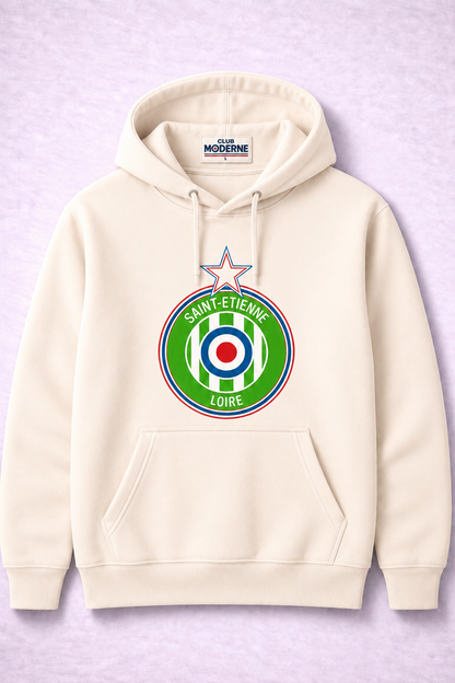Saint-Etienne Loire Cream Hoodie Crest