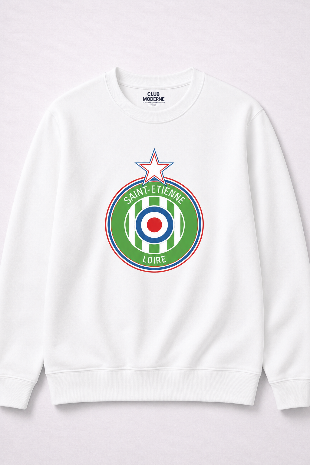 Saint-Etienne Loire White Sweatshirt Crest