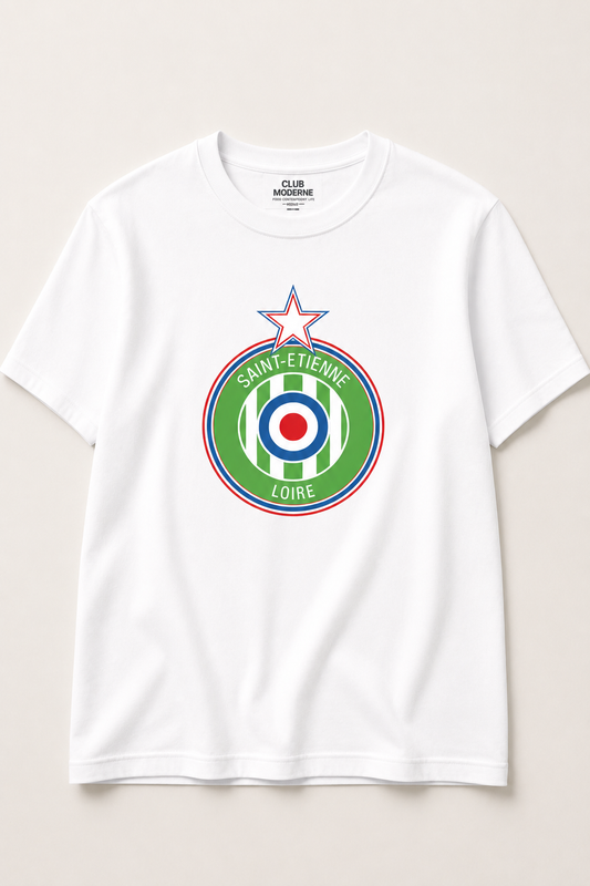 Saint-Etienne Loire White T-shirt Crest